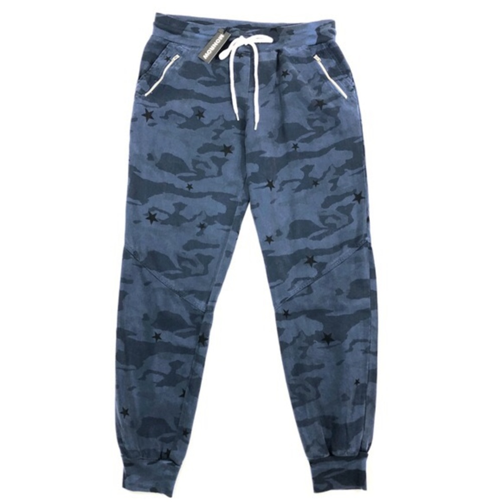Monrow Blue Star Camo Jogger